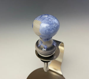 Crystalline Glazed Bottle Stopper- Periwinkle #4
