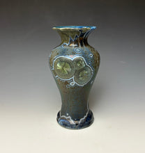 Load image into Gallery viewer, Cobalt Galaxy Crystalline Glazed Vase 11
