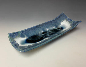 Crystalline Tray in Bluestone