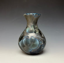 Load image into Gallery viewer, Cobalt Galaxy Crystalline Glazed Vase 2
