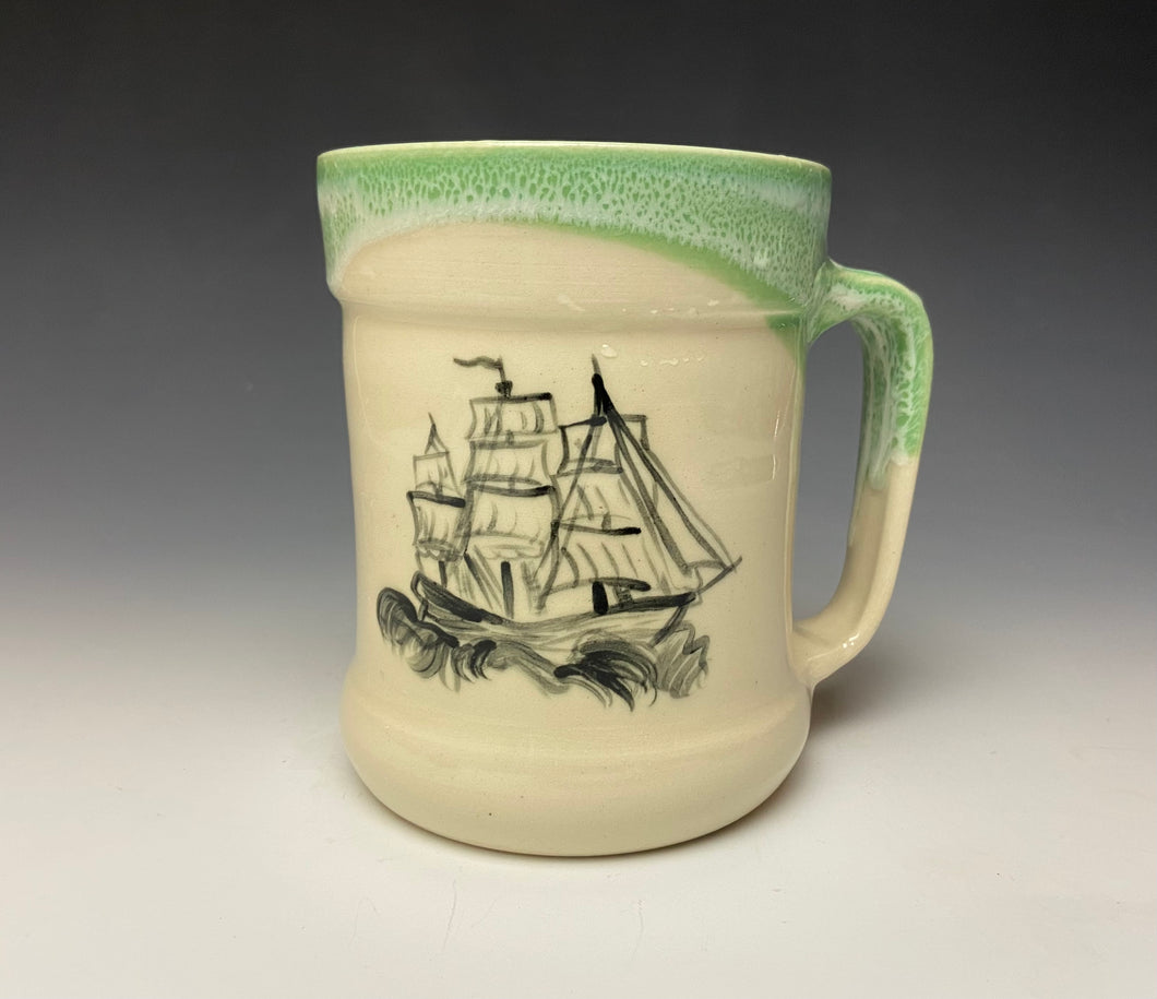 Ship Mug- Bermuda Green