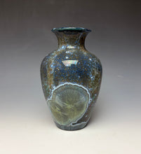 Load image into Gallery viewer, Cobalt Galaxy Crystalline Glazed Vase 4
