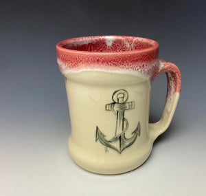 Anchor Mug- Red