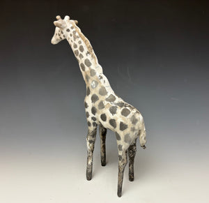 Raku Giraffe Sculpture