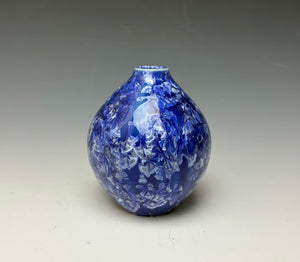 Winter Sky Blue Crystalline Glazed Mini Vase #2