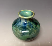 Load image into Gallery viewer, Crystalline Mini Vase in Light Green and Blue
