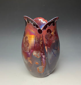 Tulip Vase- Ruby #3