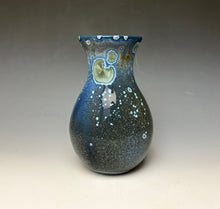 Load image into Gallery viewer, Cobalt Galaxy Crystalline Glazed Vase 2
