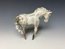 Load image into Gallery viewer, White Crackle Raku Horse 879
