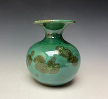 Load image into Gallery viewer, Emerald Green Crystalline Glazed Mini Vase 4
