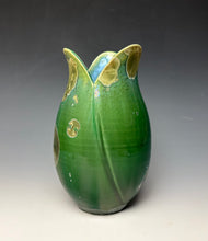 Load image into Gallery viewer, Tulip Vase- Green Galaxy
