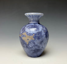 Load image into Gallery viewer, Periwinkle Crystalline Mini Vase 2
