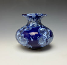 Load image into Gallery viewer, Winter Sky Blue Crystalline Glazed Mini Vase #4
