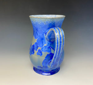 Crystalline Glazed Mug 16 oz- Blue and Tan Ombre