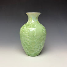 Load image into Gallery viewer, Crystalline Glazed Vase - Mint Green
