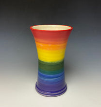 Load image into Gallery viewer, Rainbow Vase - Red Top
