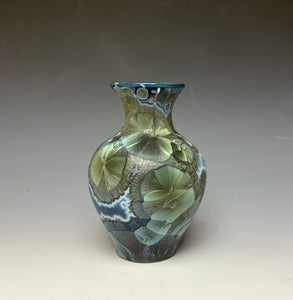 Cobalt Galaxy Crystalline Glazed Mini Vase 3