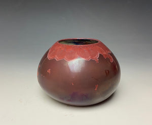 Ruby Crystalline Glazed Mini Vase