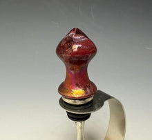 Load image into Gallery viewer, Crystalline Glazed Bottle Stopper- Ruby #2

