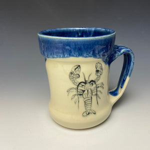 Lobster Mug- Deep Blue