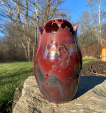 Load image into Gallery viewer, Tulip Vase- Ruby #3
