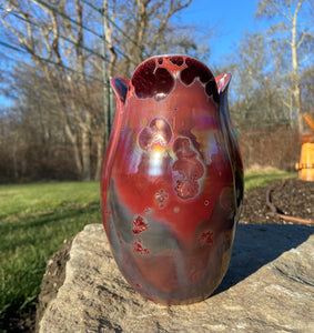 Tulip Vase- Ruby #3