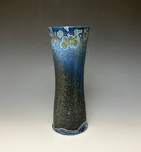 Load image into Gallery viewer, Cobalt Galaxy Crystalline Glazed Vase
