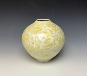 Crystalline Vase in Ivory