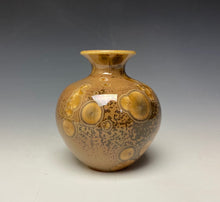 Load image into Gallery viewer, Iced Caramel Crystalline Glazed Mini Vase #2
