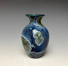 Load image into Gallery viewer, Cobalt Galaxy Crystalline Glazed Mini Vase 5
