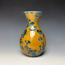 Load image into Gallery viewer, Blue and Orange Crystalline Glazed Vase 3
