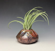 Load image into Gallery viewer, Rainbow Copper Raku AirPlant Vase #3
