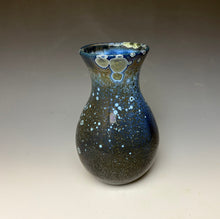Load image into Gallery viewer, Cobalt Galaxy Crystalline Glazed Vase 2
