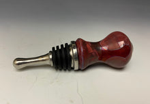 Load image into Gallery viewer, Crystalline Glazed Bottle Stopper- Ruby #4
