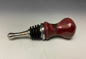 Crystalline Glazed Bottle Stopper- Ruby #4