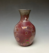 Load image into Gallery viewer, Crystalline Glazed Vase in Ruby
