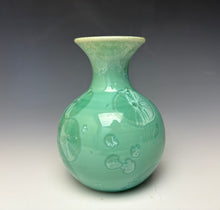 Load image into Gallery viewer, Light Green Crystalline Glazed Mini Vase
