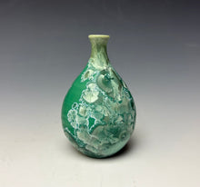 Load image into Gallery viewer, Emerald Green Crystalline Glazed Mini Vase 4
