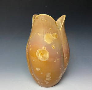 Tulip Vase- Iced Caramel #3