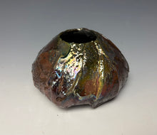 Load image into Gallery viewer, Rainbow Copper Raku AirPlant Vase #2

