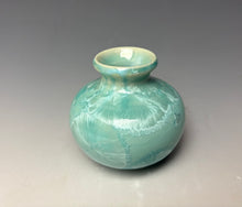 Load image into Gallery viewer, Light Green Crystalline Glazed Mini Vase #4
