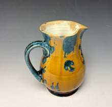 Load image into Gallery viewer, Crystalline Glazed Creamer 20 oz - Blue and Orange
