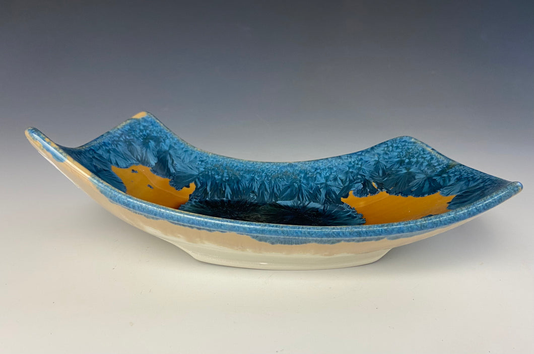 Crystalline Tray in Blue and Orange 2