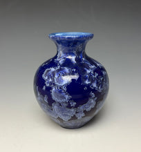Load image into Gallery viewer, Winter Sky Blue Crystalline Glazed Mini Vase #4
