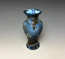 Load image into Gallery viewer, Cobalt Galaxy Crystalline Glazed Mini Vase 3
