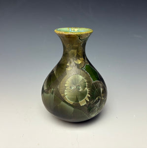 Iron Galaxy Crystalline Glazed Mini Vase 2