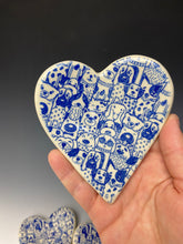 Load image into Gallery viewer, Mini Heart Dish- Groovy Dogs
