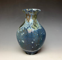 Load image into Gallery viewer, Cobalt Galaxy Crystalline Glazed Vase 6
