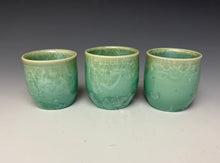 Load image into Gallery viewer, Light Green Crystalline Sake Cup
