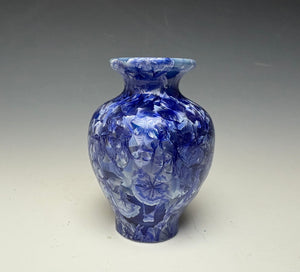 Winter Sky Blue Crystalline Glazed Mini Vase #3